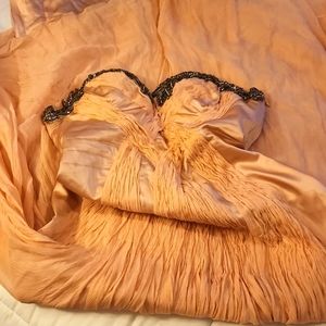 Pink beaded gown Carlos Mielle size 42